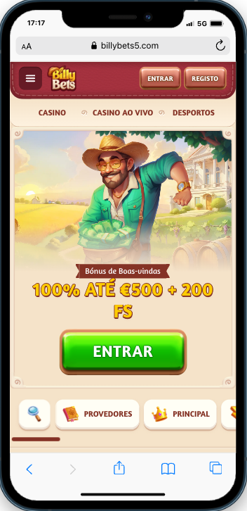 BillyBets Móvel BillyBets mobile