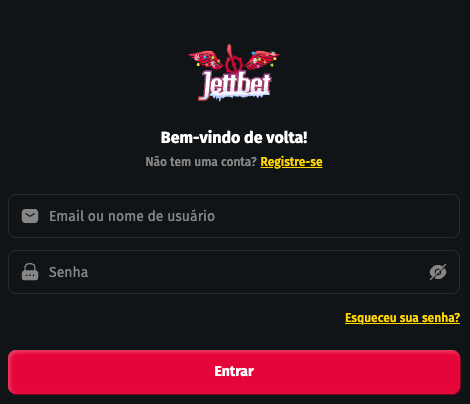 JettBet entrar JettBet login