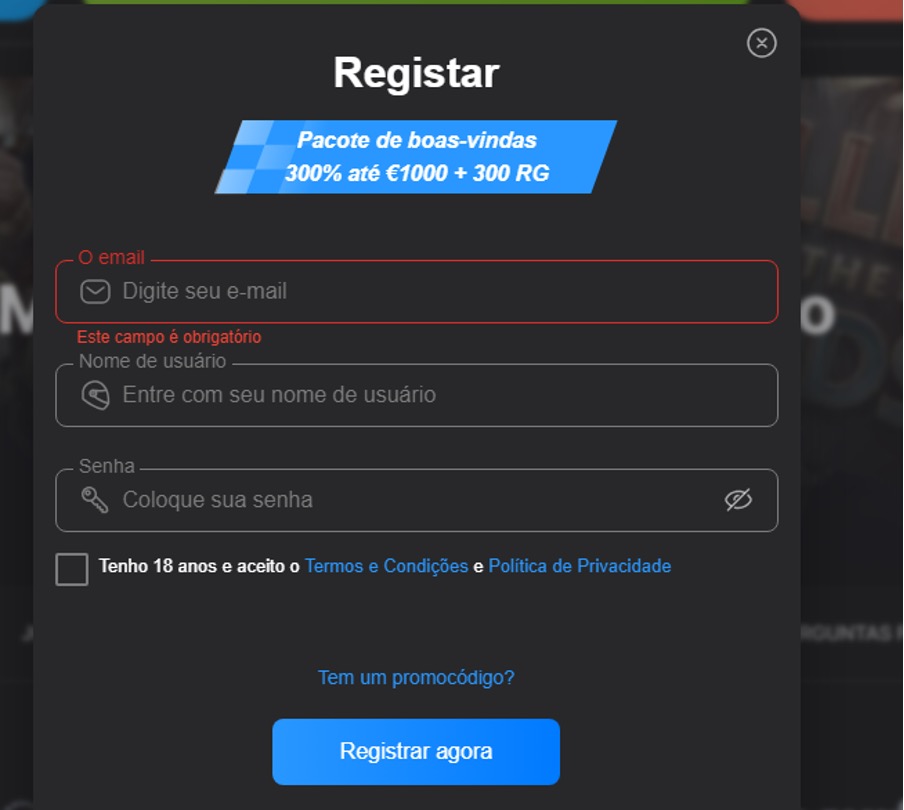 Registo no Need For Spin Casino Need For Spin Casino registo