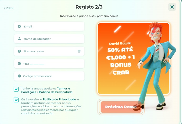 Registo no Neon54 Casino Neon54 Casino registo