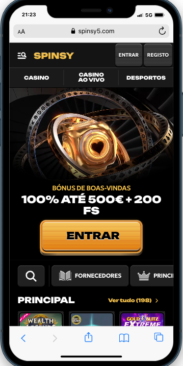 Spinsy Casino Online Móvel Spinsy Casino Online mobile
