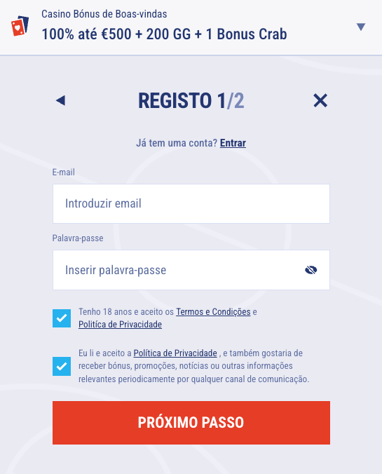 Registo no Tikitaka Casino Tikitaka Casino registo