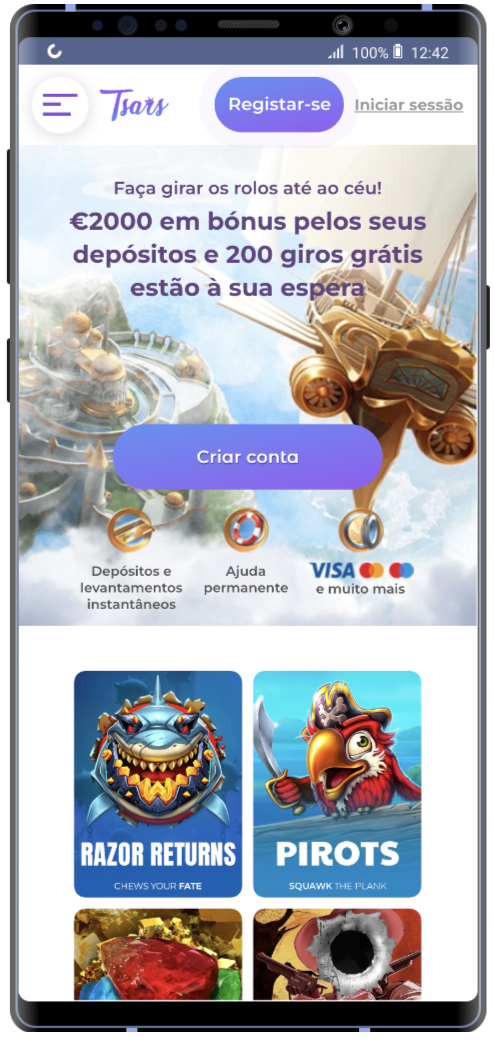 Tsars Casino Móvel Tsars Casino mobile