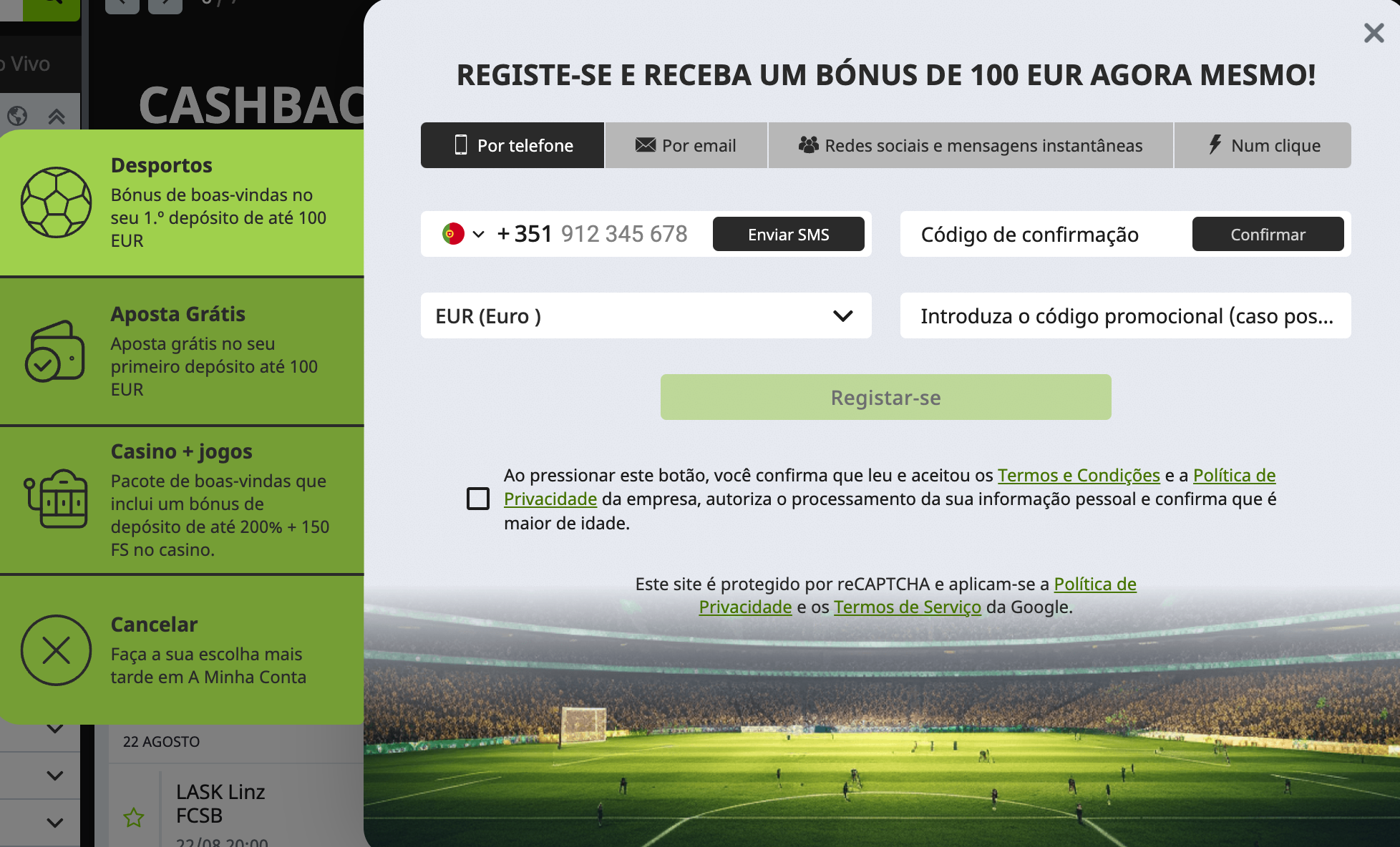 Registo no WinWin Casino WinWin Casino registo